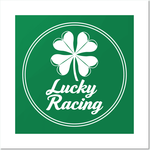 Lucky Racing Booty White Wall Art by Kid Relic